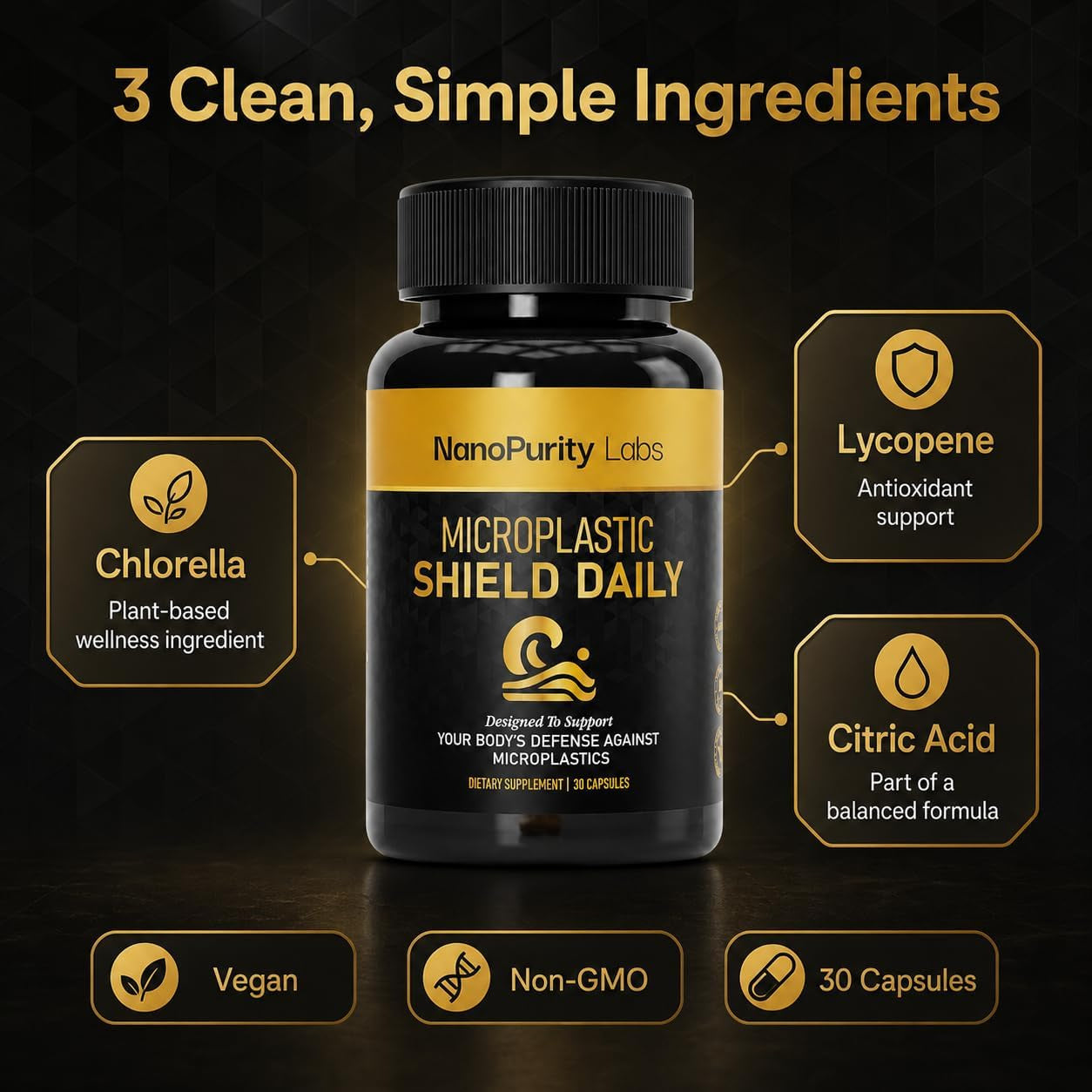 Microplastic Shield Daily three-ingredient formula