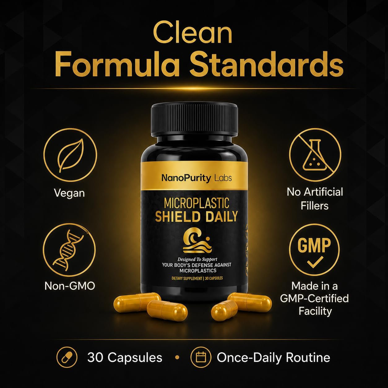 Microplastic Shield Daily clean formula standards